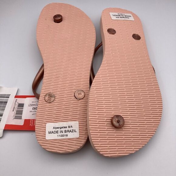 Havaianas Womans Slim Flip Flops Ballet Rose Size. 37 -38 - Picture 3 of 5